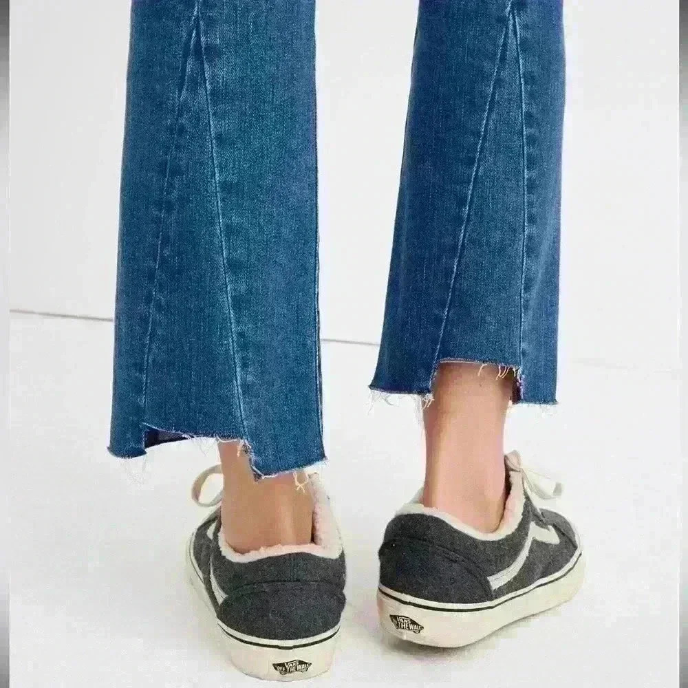 Madewell High Rise Cali Demi-Boot Jeans -Kemper Wash: Back-Seam Edition Size 27 - Picture 2 of 14